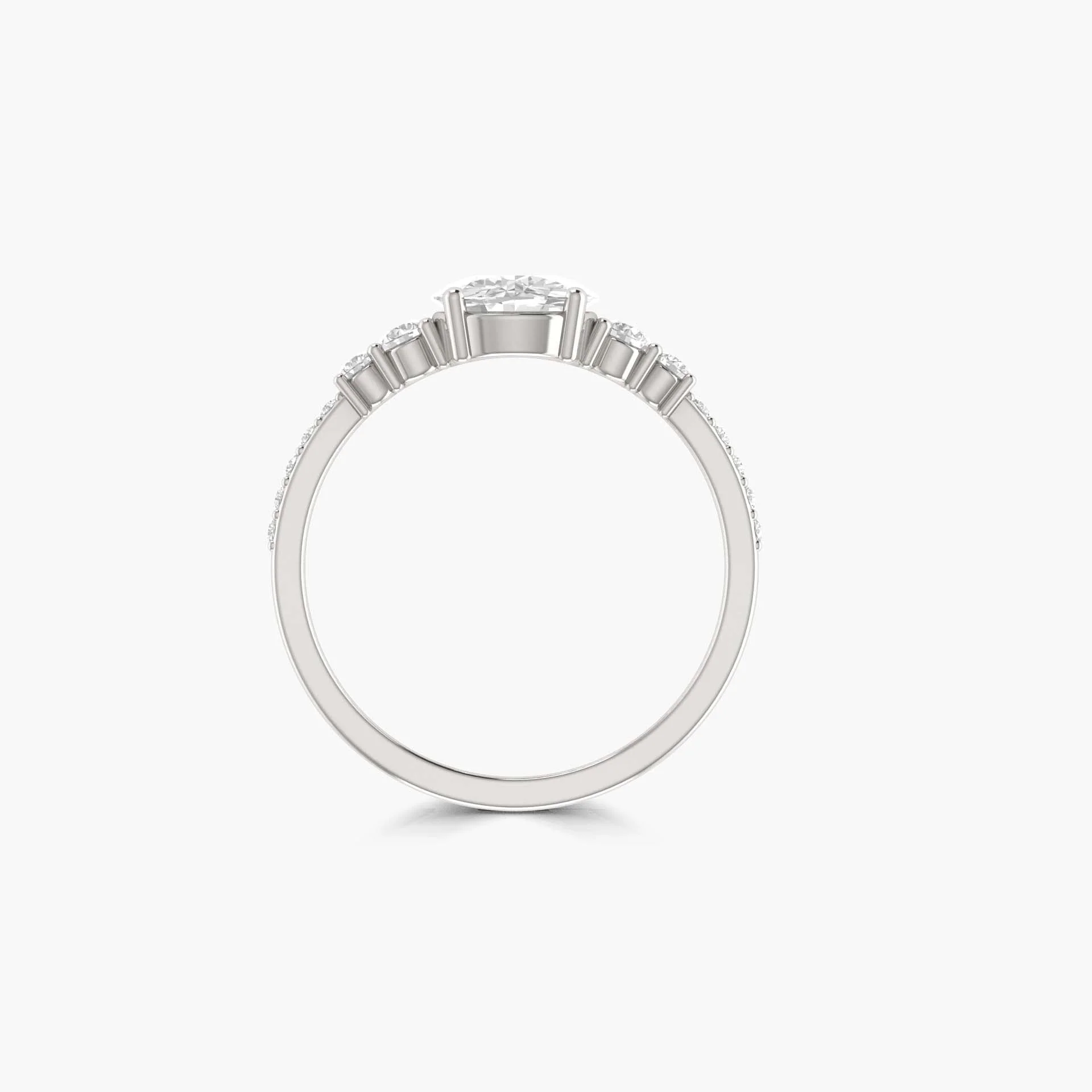 6 MM Vintage Round Cubic Zirconia Gold Vermeil or silver ring - Image 8