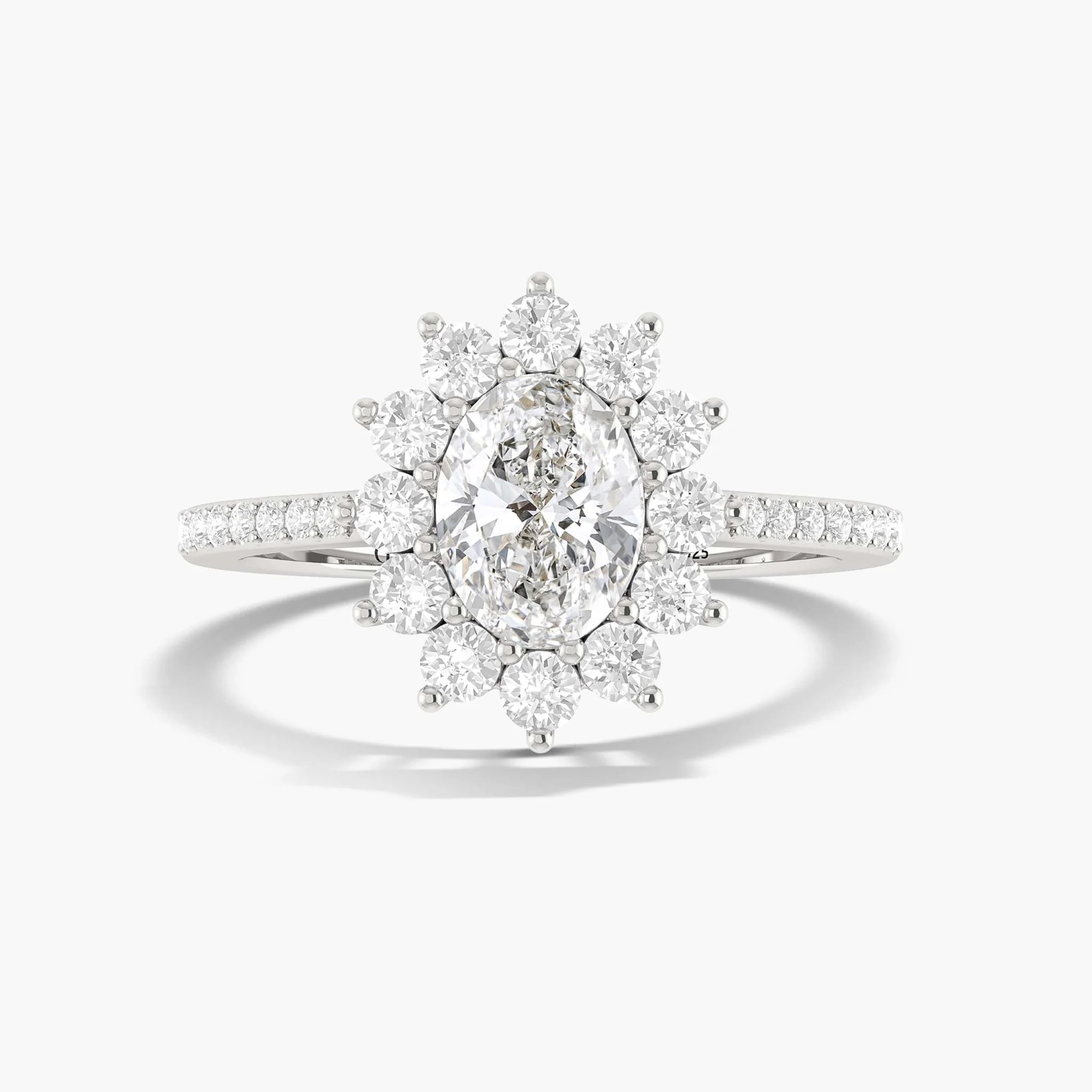 Beautiful sparkle Oval Cubic Zirconia unique design ring - Image 6