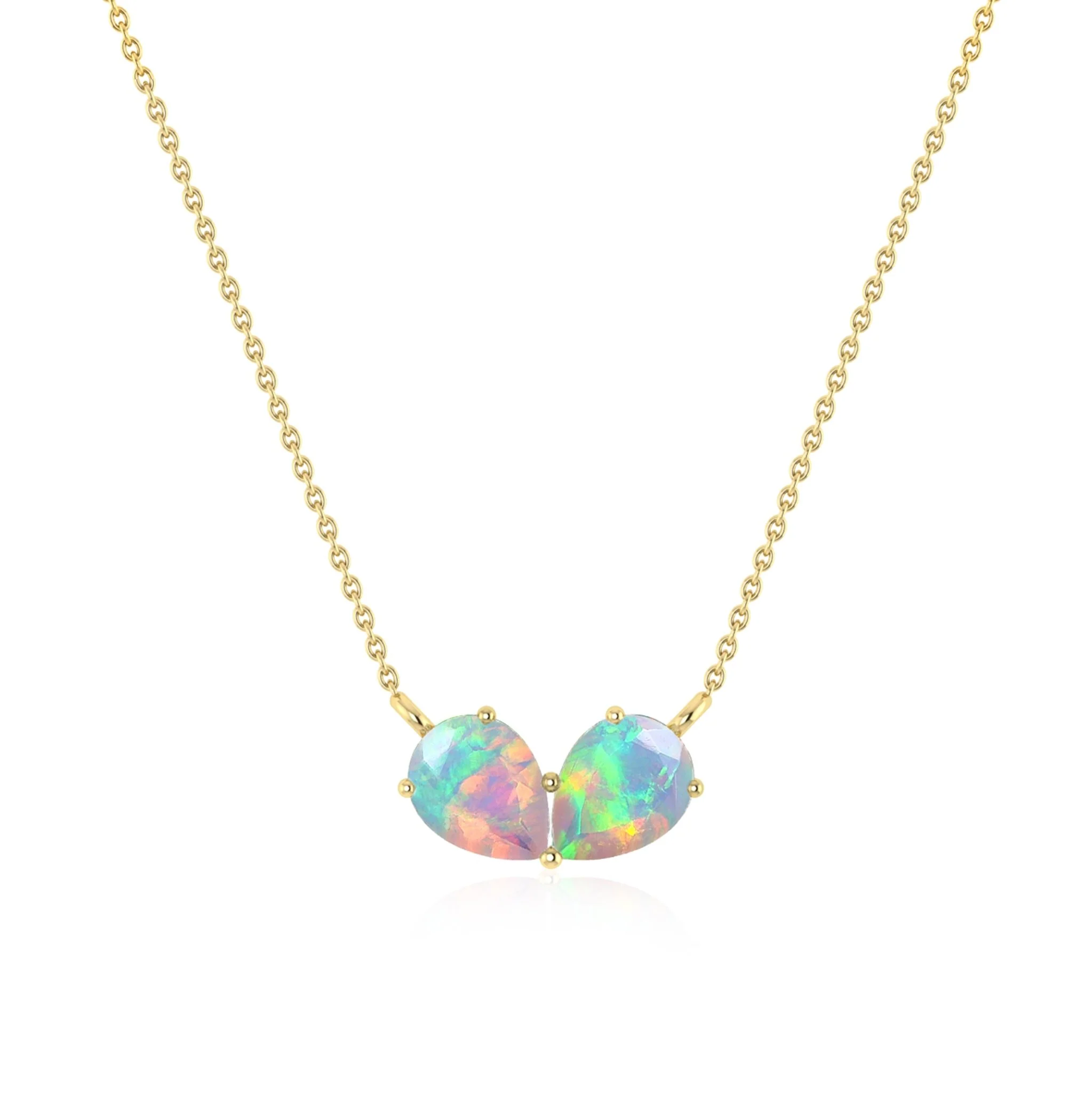 Black Pear Opal Gemstone Pendant for Women - Image 5