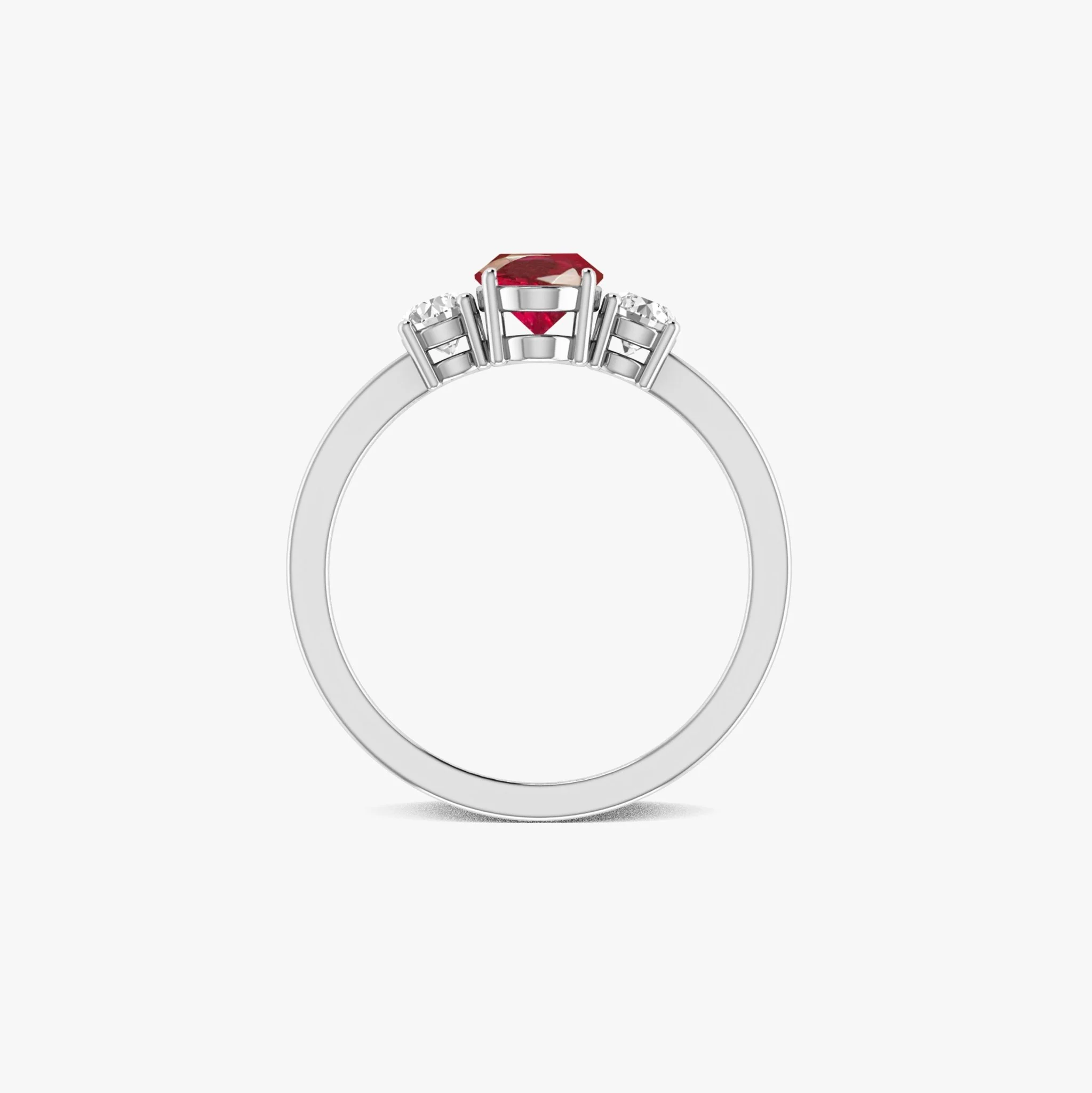 Genuine Red Ruby Gemstone Ring - Image 4