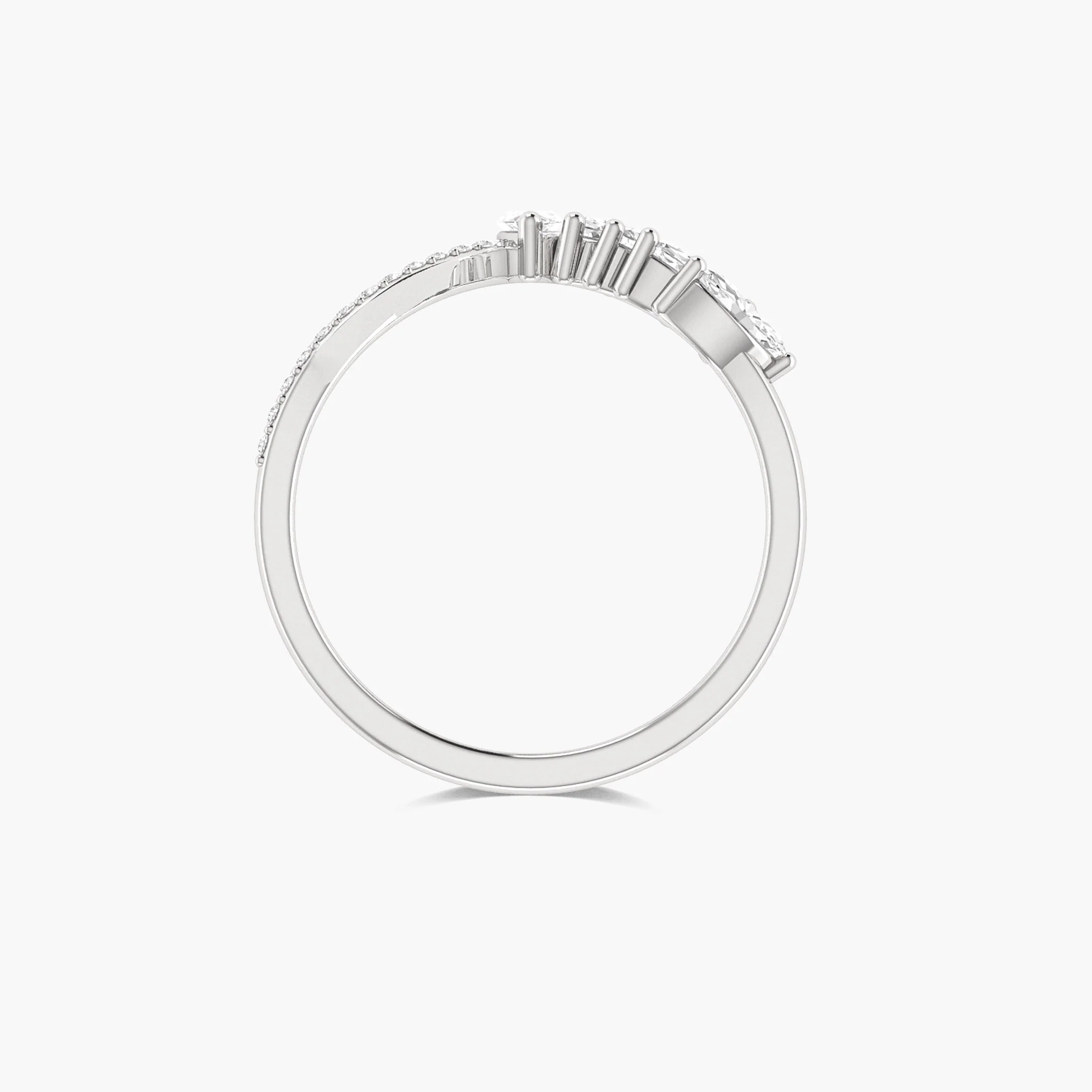 Marquise shape 4 Cubic Zirconia Handcrafted ring - Image 5