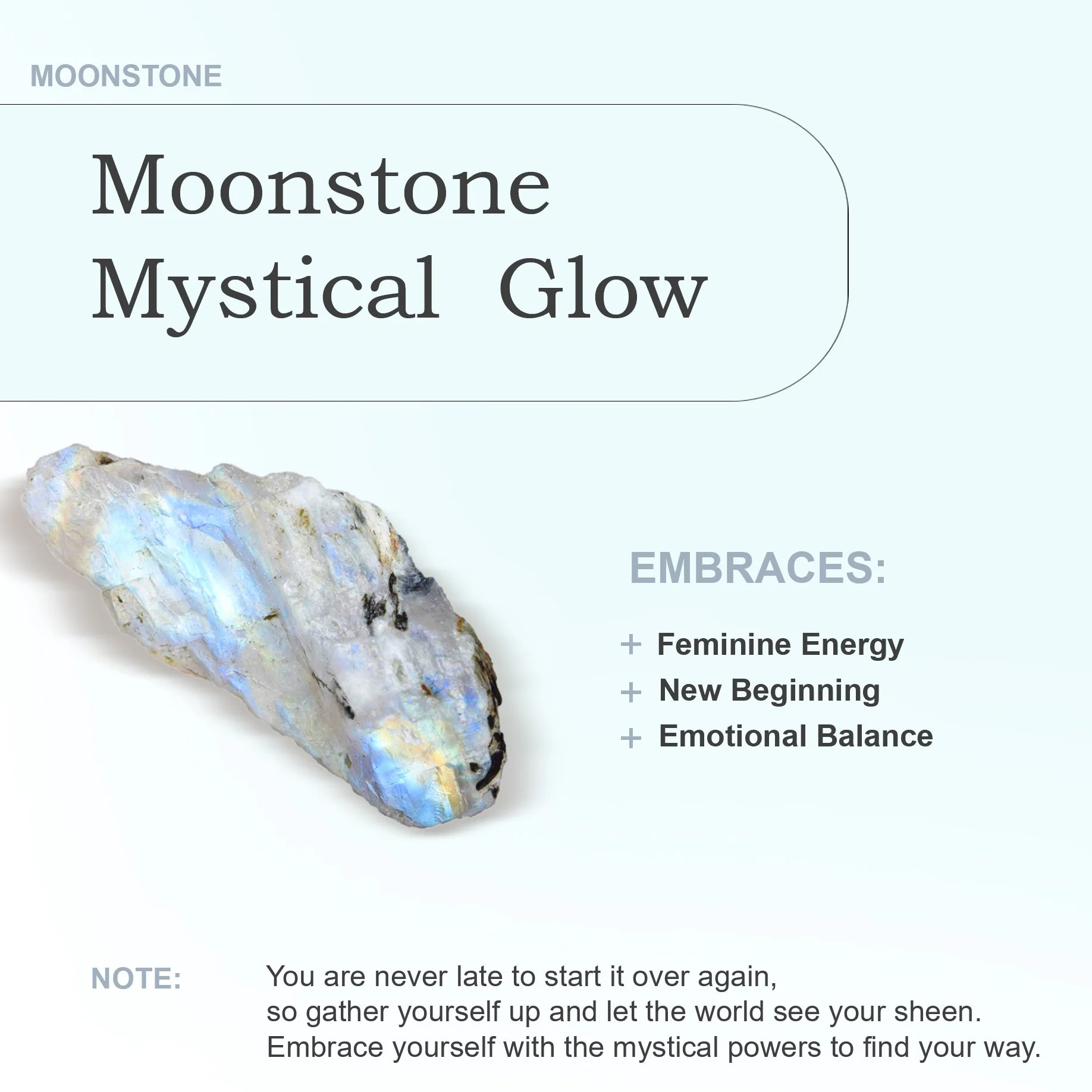 Natural Moonstone Separator Beaded Bracelet - Image 6