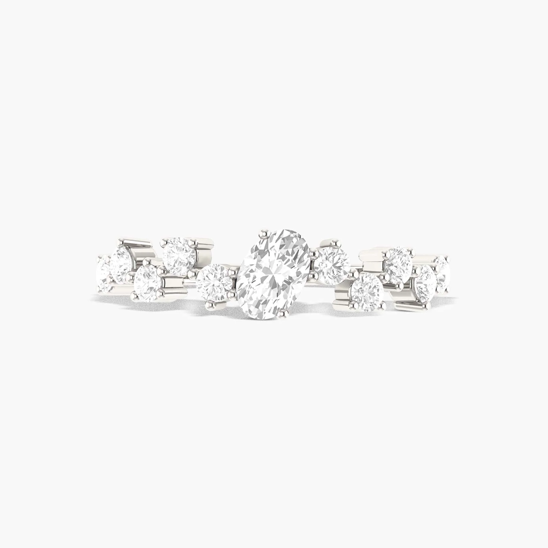 Unique Beautiful Simulated diamonds Gold Wedding ring - Image 5