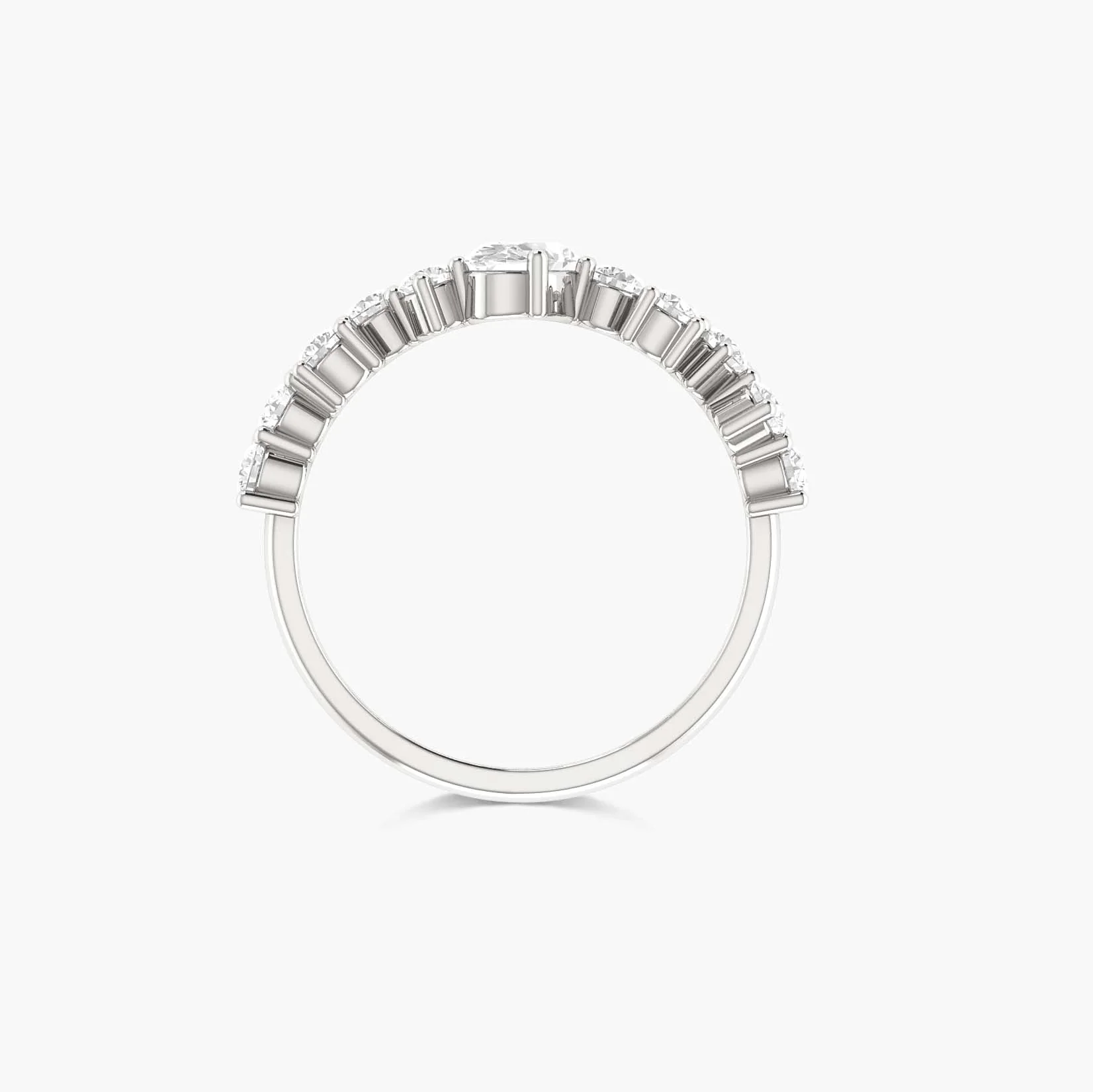 Unique Beautiful Simulated diamonds Gold Wedding ring - Image 7